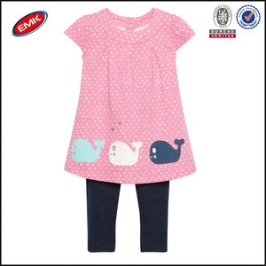 fashion 2014 wholesale childrens fish clothing sets for girls