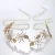 Import Fashion bride handcrafted tiara hair ornaments gold leaf pearl woman tiara from China