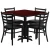 Import fashion design table and chair fast food restaurant furniture from China