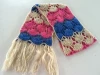 Fashion Girl&#39;s Women&#39;s Various Color Cute Stripes Mohair Crochet Scarves