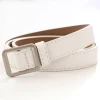 Fashion hot sale non-porous ladies PU belt alloy square buckle high quality belt factory wholesale