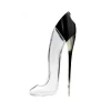 Fashion New Design High Heel Shoe Shaped Clear Elegant Perfume Bottle 90 ml With Black Cap