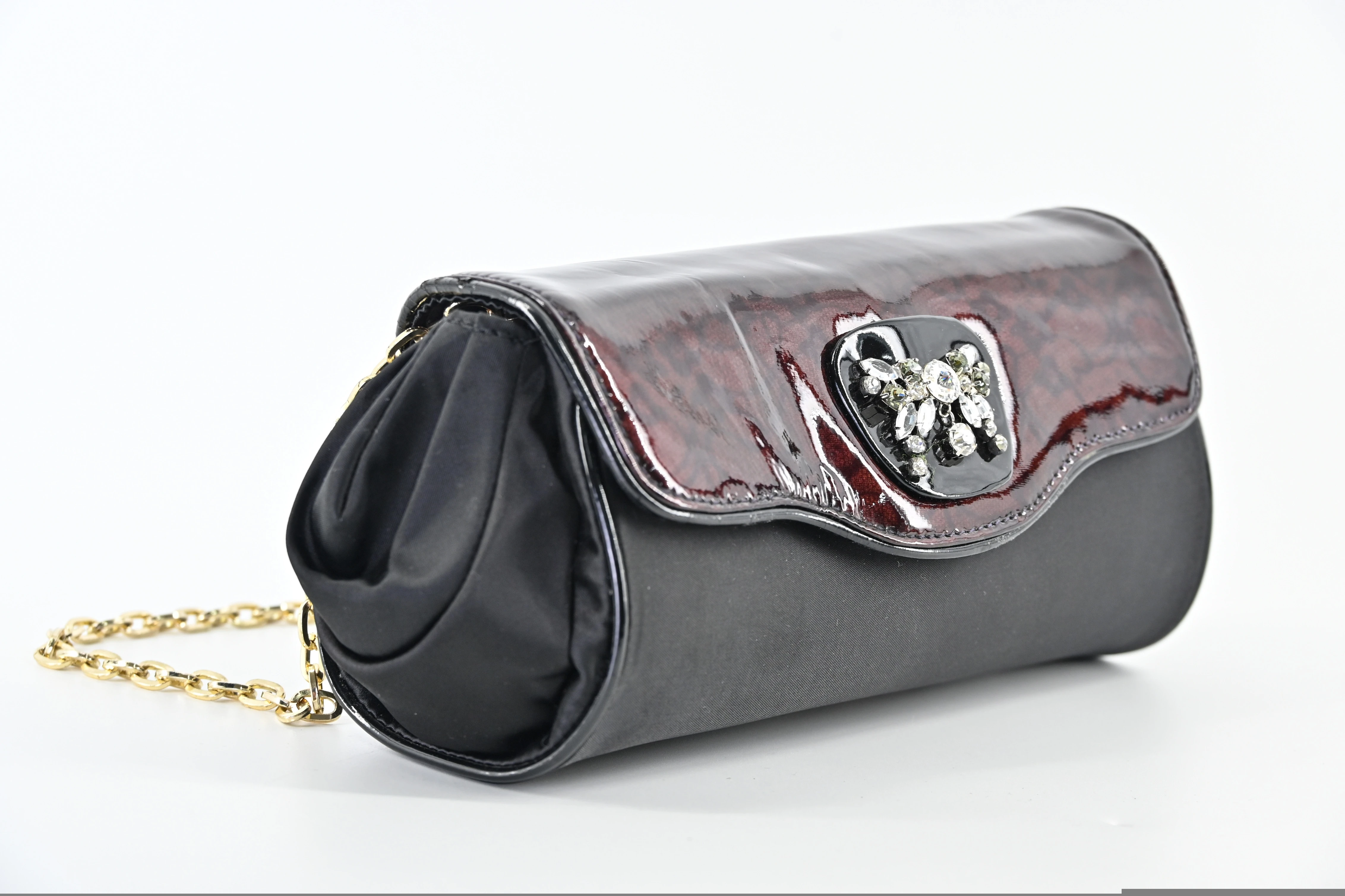 Fashion party patent leather clutch evening bags