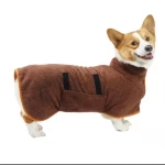 Fashion surf poncho towel outdoor dog change robe for bath beach swimming with polyester microfiber fabric custom logo and style