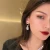 Import Fashion Trendy Can Pull Ring Earrings 2021 Design Colorful Rhinestone Crystal Earrings Womens from China
