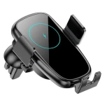 Fast 15W Charging Car Mount Wireless Charger Q Function with Type C Connect Made of Durable ABS