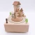 Import Festival gift  animated car wooden music box with castle from China
