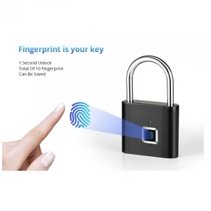 Fingerprint Lock Smart Padlock Door Lock Waterproof USB Charging Portable Anti-theft Fingerprint Lock