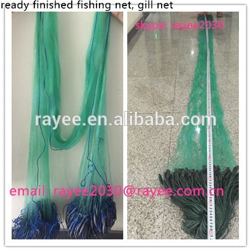 Finland fishing nets with floats and leads 0.15mmx40mmsqx2mx90m , harga jaring gillnet