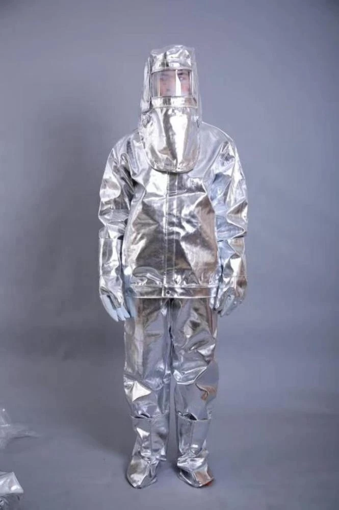 Fireman protect equipment thermal protective aluminium suit
