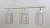 Import Fish bone metal cage 3 lights kitchen island pendant lamp from China