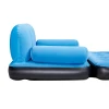 Flocked PVC Air Bed Double Sofa Inflatable Relaxation Air Mattress Bed