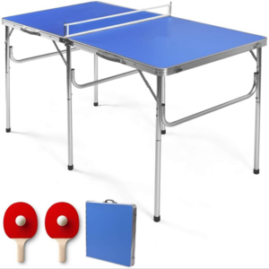 Folded portable multifunction mini aluminium table tennis table set Outdoor play game table