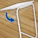 Folding TV Tray Table with 6 Heights and 3 Angle Adjustments