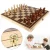 Import Folding Wooden Chess Set Standard Chess Set Board Game Checkers Backgammon Toy Gift Standard Chess from China