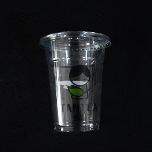 Food Grade BPA Free PET plastic cup 150-700ml disposable plastic cup beverage and fruit juice cups