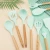 Import Food Grade Non-stick 9 pcs set kitchen utensils Reusable silicone kitchenware cooking ladle set shovel from China
