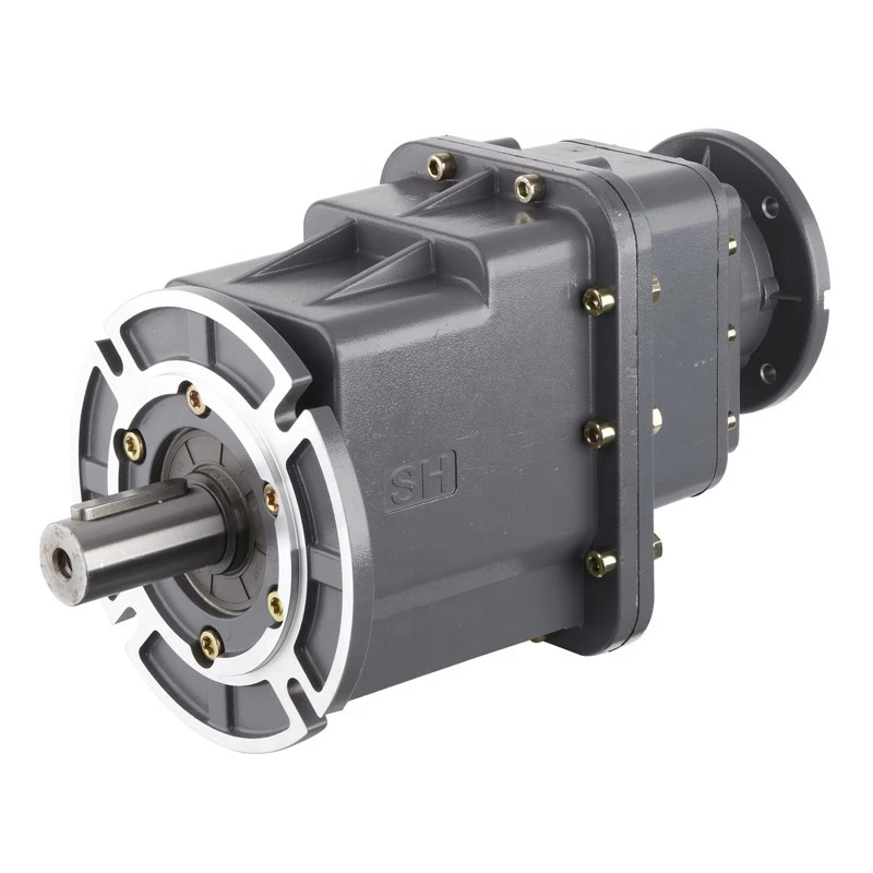 Footed motor Two-staged Speed Reduction Helical Gearbox Reducer