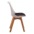 Import Free sample cheap Dining room furniture PU Leather soft Cushion Plastic chair Modern design wooden legs dining chair from China