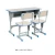 Import Free sample modern factory price classroom furniture double student school desk and chair from China