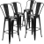 Import French Style High Backrest Restaurant Coffee Shop Metal Bar Stool Chair from China