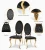 Import French Style Wedding Chairs Black Velvet Chair Stainless Steel Gold Hotel Events Chair from China