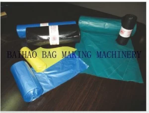 Fully Automatic Plastic Rolling ubbish On Roll Trash Bag Making Machine
