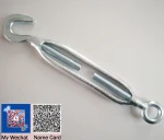 Galvanized Open Body Die Forged Turnbuckle JIS Frame Type Turnbuckle With Eye And Hook