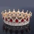 Import Glorious Simulated Red Ruby Crystal Pageant Full Circle Crowns Bridal Gold Tiaras from China