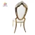 Import Gold luxury wedding event stainless steel dining chair from China