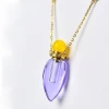 Gold plated 925 sliver  perfume necklace crystal jewelry necklace Essential Oils Diffuse necklaces