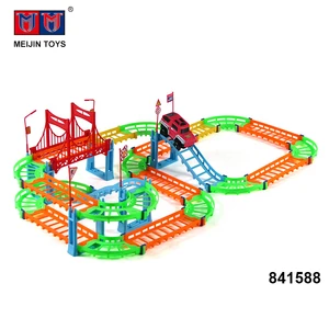 good design colorful diy track toys electric rail car for sale