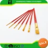 good quality art brush paint set with nylon hair 7pcs for acrylic and watercolor