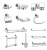 Import Good Quality Towel Rack Bathroom Accessories Set Modern Bathroom Hardware Accessories from China