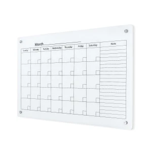 Goods In Stock Dry Erase Glass Notice Board Calendar Weekly Planner Notice Whiteboard