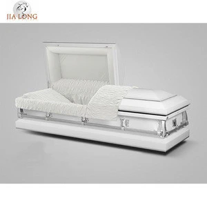 Great quality noble design American style 20 gauge steel coffin sales for adults