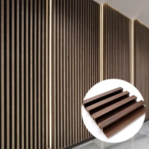 Great Wooden Grain PVC WPC Wall Panel with Cladding Panel for Decoration