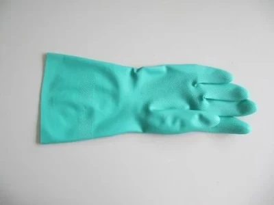 Green Nitrile Household Gloves for Washing or Cleaning