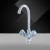 Import green water drop color bigger and stronger 3 way cold and hot water plastic faucet kitchen faucet sink faucet from China