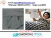 Grey Merino Wool Top Roving 23 Micron -Natural Spinning Fiber