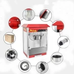 Guangzhou Factory Industrial Commercial Electric 8oz Popcorn Machine  Pop Corn Machine With CE