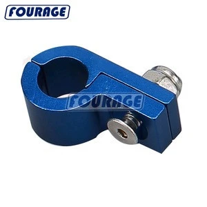 Guangzhou Performance Anodized CNC Machined Billet Aluminum Tube Clip Tools P Type Pipe Line Separators Hose Clamps