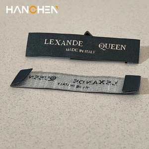 Hanchen Custom woven label,clothing woven label,garment popular woven label neck tag