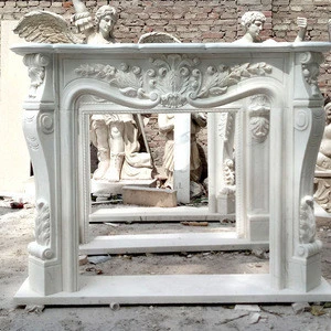 Hand Carved  Home Decorative Marble Fireplace Surround