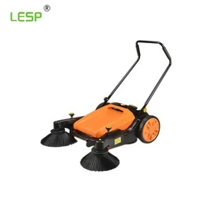 Handheld cleaning sweeper scrubber for automatic warehouse floor