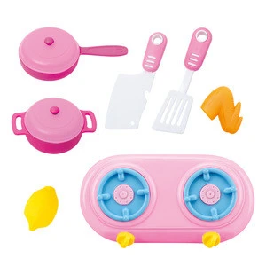 Happy toy cooking storage travelling box trolley case kitchen toy