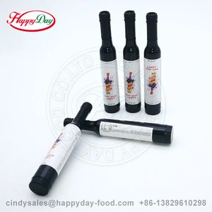 Happyday fruit flavor hard candy with  wine bottle