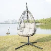 HC06 Hot Sell best outdoor hanging chair Rattan Egg Chairs Leisure Wicker Patio Swing
