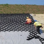 HDPE Geocell textured and perforation