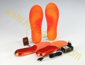 heat/heating/heated insole for shoes with rechargeable li-battery for winter outdoor sports like fishing